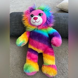 Build A Bear Lion Color Craze Rainbow
